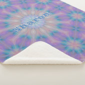 パステルマザーオブパールパターンネームモノグラム | シェルパブランケット (3/4)