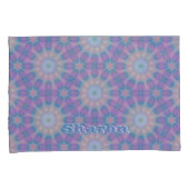 パステルマザーオブパールパターンネームモノグラム | 枕カバー (正面右)