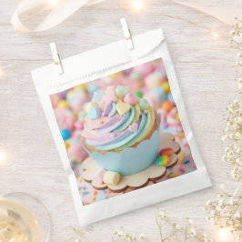 パステルマシュマロレインボーカップケーキ 誕生日 フェイバーバッグ