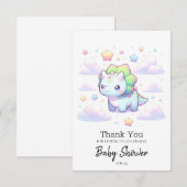 パステルマジカルディオナンスベイビーシャワー サンキューカード (正面/裏面)