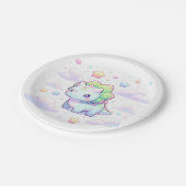 パステルマジカルディオナンスベイビーシャワー ペーパープレート (アングル)