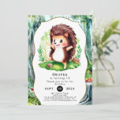 パステルマジカルヘッジホッグ誕生日 招待状 (スタンド正面)