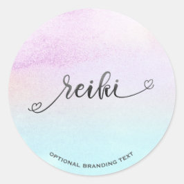 *~*パステルマゼンタターコイズブラックグリッター霊気 ラウンドシール
