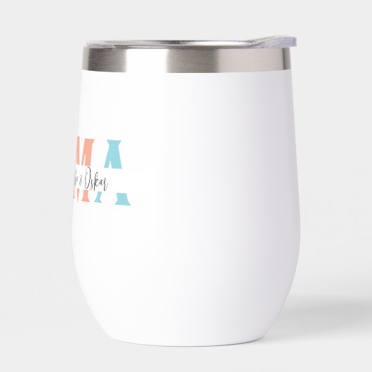 パステルマパーソナライズされたマウォーターボトルカスタム- (左面)