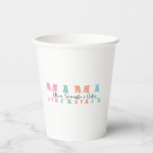 パステルマパーソナライズされたマ紙カップ – 母の日 紙コップ (正面)