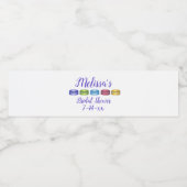 パステルマフランスのカロンクッキーペストリーブライダルシャワー ペットボトルラベル (シングルラベル)