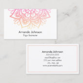 パステルマンダラヨガインストラクター 名刺 (正面/裏面)