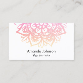 パステルマンダラヨガインストラクター 名刺