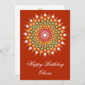 パステルマンダラ誕生日カード (正面/裏面)