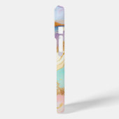 パステルマーブルインク抽象芸術グリッターアート Case-Mate iPhoneケース (裏面 / 左)