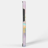 パステルマーブルインク抽象芸術グリッターアート SAMSUNG GALAXYケース (右側面)