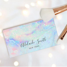 パステルマーブルグリッター 名刺