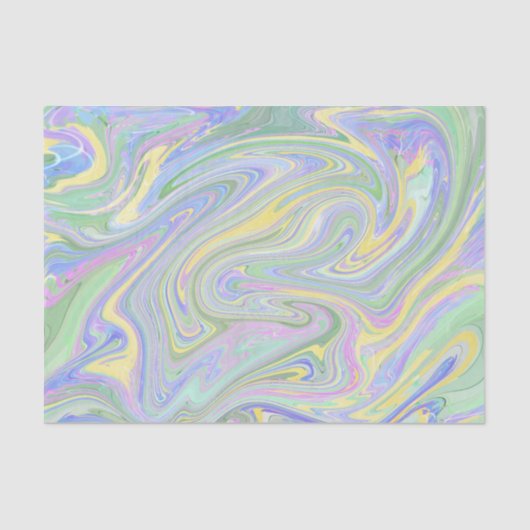 パステルマーブルプリントティッシュペーパー 薄葉紙 (正面)