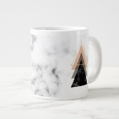 パステルマーブルプリントデザイン ジャンボコーヒーマグカップ (正面右)
