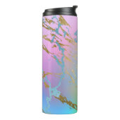 パステルマーブル |ミレガーリーンアルグラデーションの水色 タンブラー (回転左)