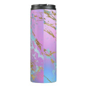パステルマーブル |ミレガーリーンアルグラデーションの水色 タンブラー (裏面)
