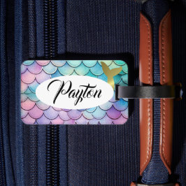 パステルマーメイドはかりで測 ラゲッジタグ