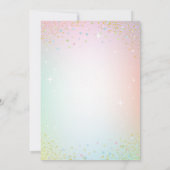 パステルマーメイドアンダーザシー誕生日招待状 招待状 (裏面)