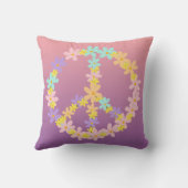 パステルマーメイドグラディエントフローラヒッパイピースサイン クッション (裏面)