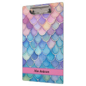 パステルマーメイドスケールカスタマイズ可能先生 クリップボード (左)