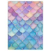 パステルマーメイドスケールカスタマイズ可能先生 クリップボード (裏面)