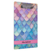 パステルマーメイドスケールカスタマイズ可能先生 クリップボード (右)