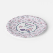 パステルマーメイドバースデーパーティーシーテーマ ペーパープレート (アングル)