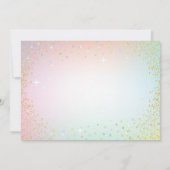 パステルマーメイド誕生日招待状アンダーザシー 招待状 (裏面)