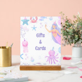 パステルマーメイド&シーフレンズガールギフト&カード アクリルサイン (ウェディング)