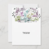 パステルミックスドフローラブライダルシャワー招待 招待状 (裏面)