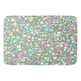 パステルミニボックス抽象芸術アートワーク バスマット