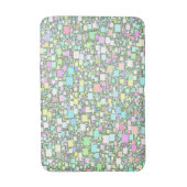 パステルミニボックス抽象芸術アートワーク バスマット (正面縦)