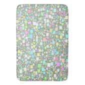 パステルミニボックス抽象芸術アートワーク バスマット (正面縦)