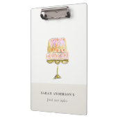 パステルミニマルウォーターカラフルカラーケーキベーカリー クリップボード (左)