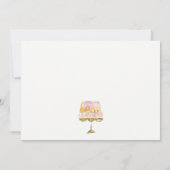 パステルミニマルウォーターカラフルカラーケーキベーカリー ノートカード (裏面)