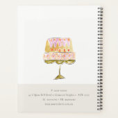 パステルミニマルウォーターカラフルカラーケーキベーカリー プランナー手帳 (裏面)