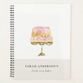 パステルミニマルウォーターカラフルカラーケーキベーカリー プランナー手帳 (正面)