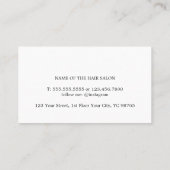 パステルミニマルエレガントグラディエントはっきりしたヘアスタイリスト 名刺 (裏面)