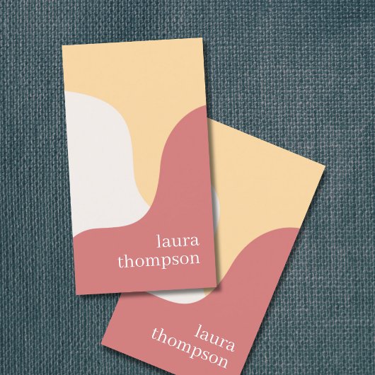 パステルミニマルエレガントパタンコンサルタント 名刺