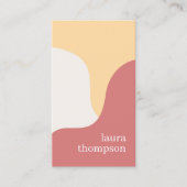 パステルミニマルエレガントパタンコンサルタント 名刺 (正面)