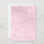 パステルミニマルピンクローズ薄紫誕生日パーティー 招待状 (裏面)