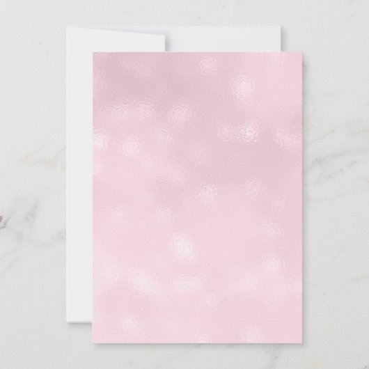 パステルミニマルピンクローズ薄紫誕生日パーティー 招待状 (裏面)
