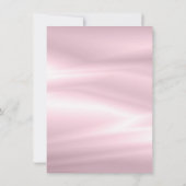 パステルミニマルピンク薄紫パール誕生日グリッター 招待状 (裏面)