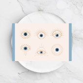 パステルミニマルブルー&ピンクまつげ美しいサロン 名刺