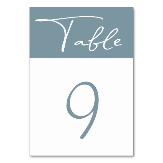 パステルミニマルモダンリストテーブル番号 テーブルナンバー (裏面)