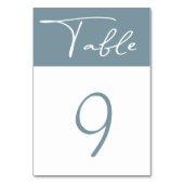 パステルミニマルモダンリストテーブル番号 テーブルナンバー (正面)