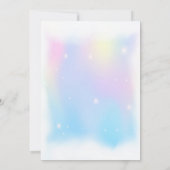 パステルミニマルユニコーンバースデーパーティー 招待状 (裏面)