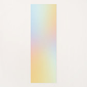 パステルミニマルレインボーグラデーション ヨガマット (正面)