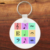 パステルミュージックシンボル キーホルダー (正面)