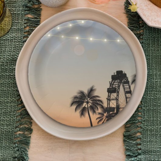 パステルミュージックフェスティバルコンサートボホ誕生日フェスト ペーパープレート